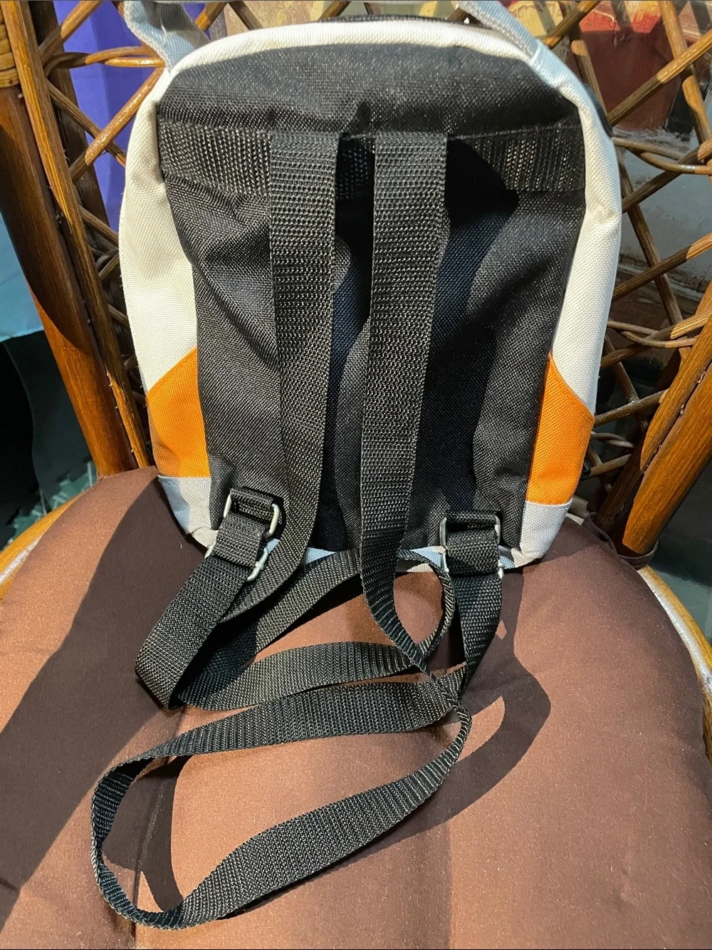 Discman Compact Cream and Orange Backpack